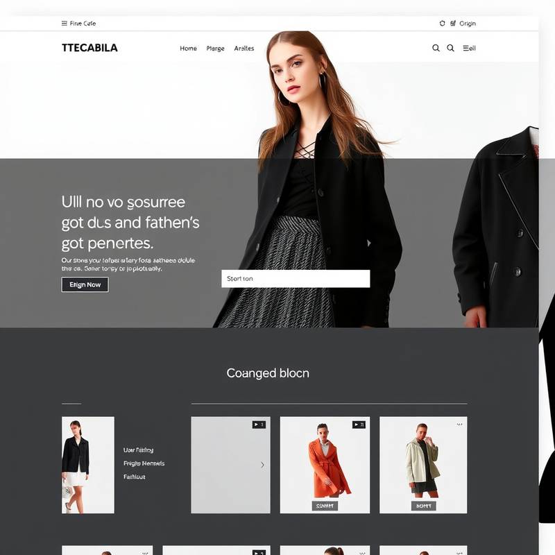 E-commerce website design for 'Style Avenue Boutique', a fashion retailer, featuring high-quality product photography, a user-friendly shopping cart, and secure payment options.