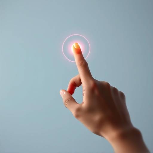 UI/UX icon representing a hand interacting with a screen.