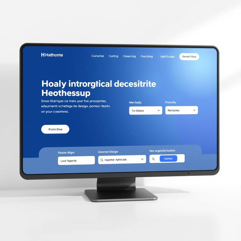 Website design for a healthcare provider, focusing on accessibility and ease of use, featuring appointment scheduling and informational resources.